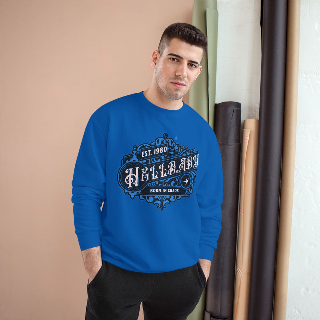 HELLBABY × Champion — Registered in Chaos Heavyweight Crewneck