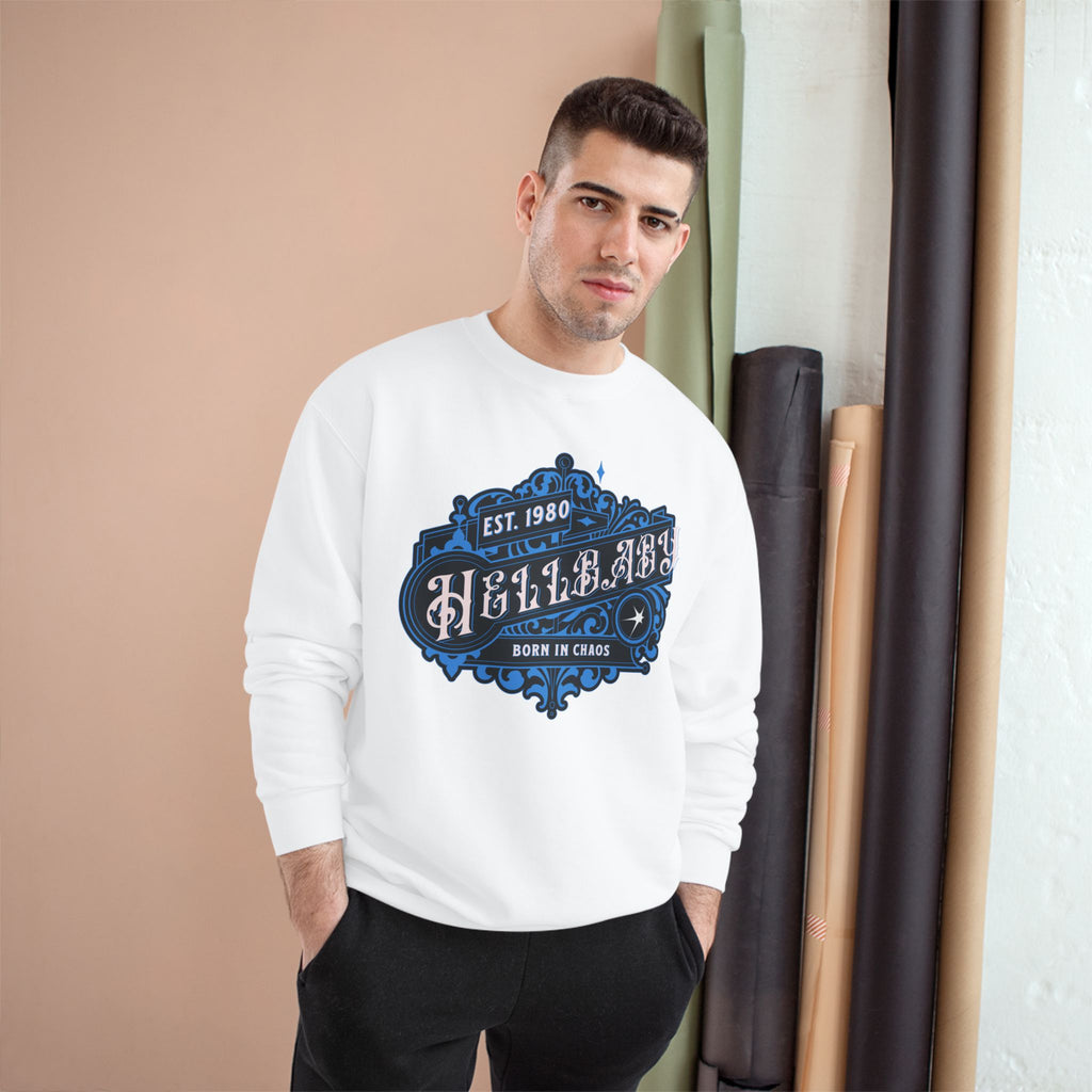 HELLBABY × Champion — Registered in Chaos Heavyweight Crewneck