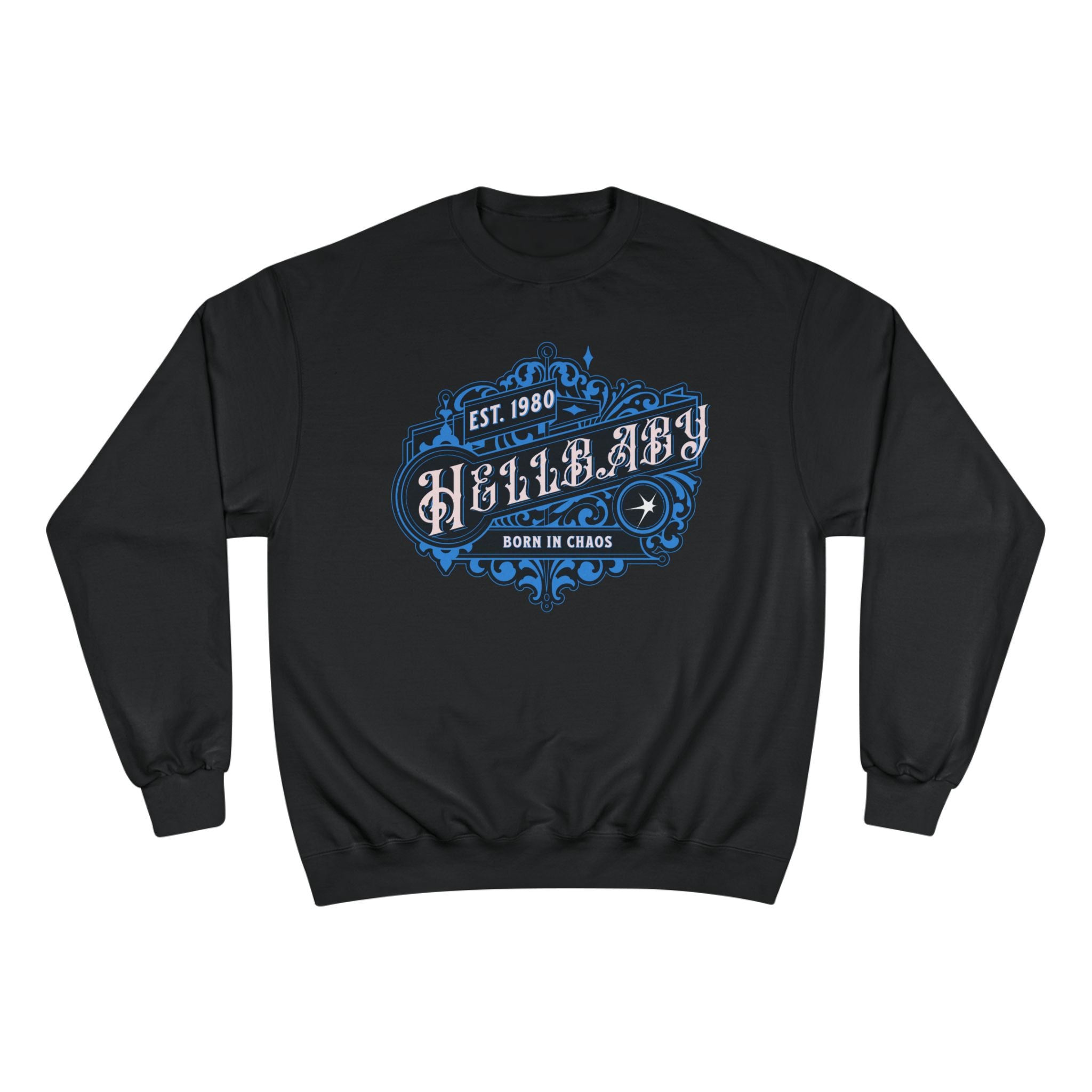 HELLBABY × Champion — Registered in Chaos Heavyweight Crewneck