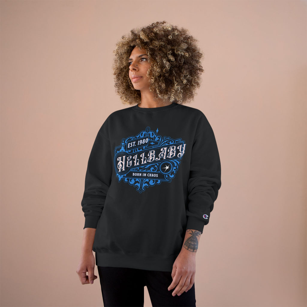 HELLBABY × Champion — Registered in Chaos Heavyweight Crewneck