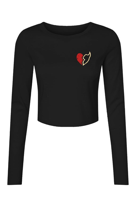 Womens Micro Rib LS Baby Tee