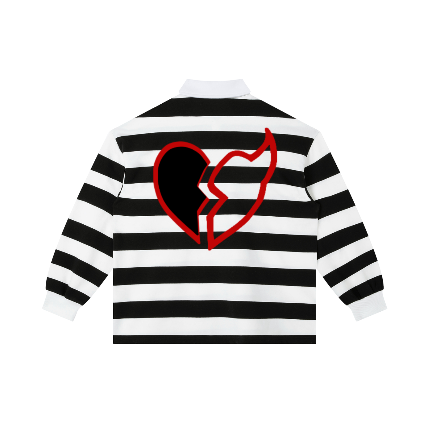 HELLBABY - CHAOS WITH GOOD POSTURE  Stripe Polo Shirt