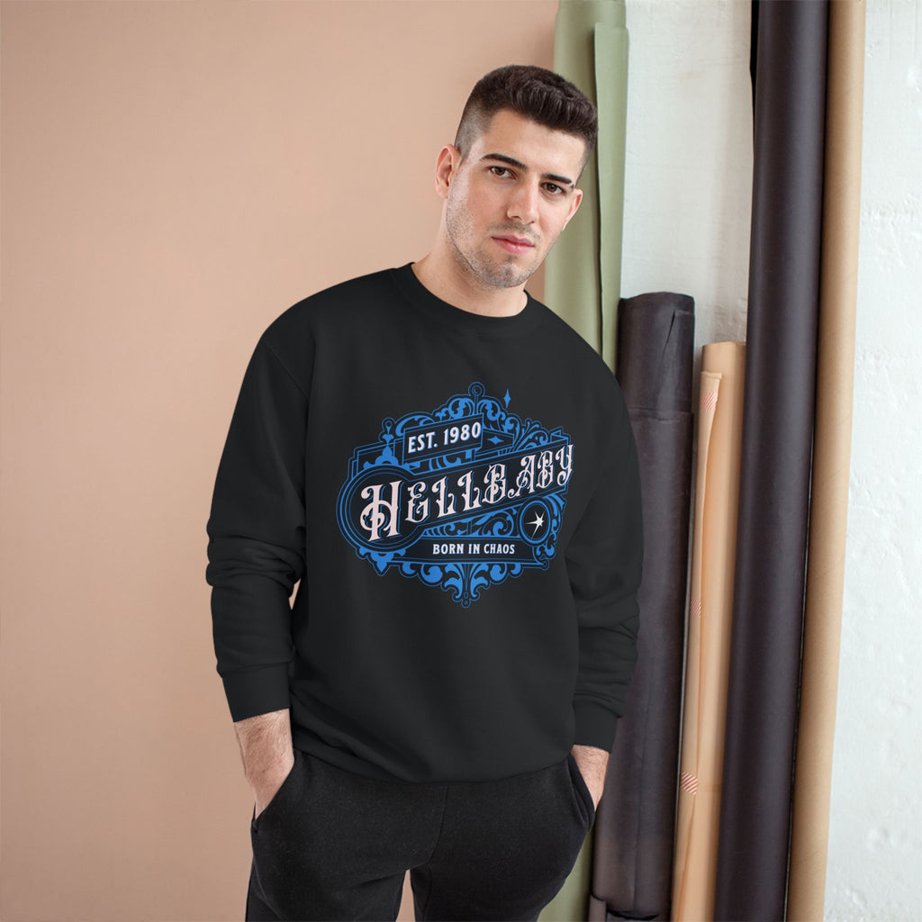 HELLBABY × Champion — Registered in Chaos Heavyweight Crewneck