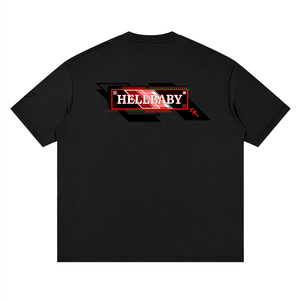 HELLBABY Streetwear Loose Drop Shoulder T-Shirt