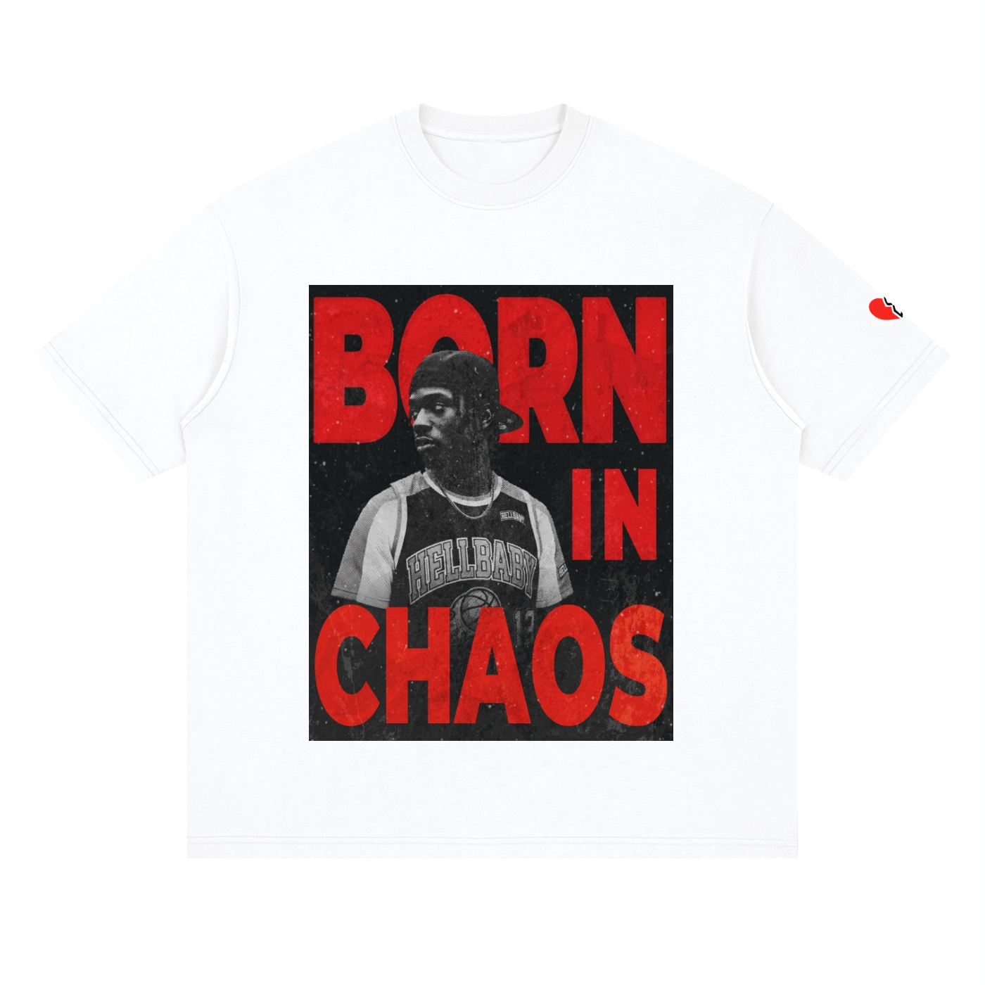 HELLBABY Streetwear Loose Drop Shoulder T-Shirt