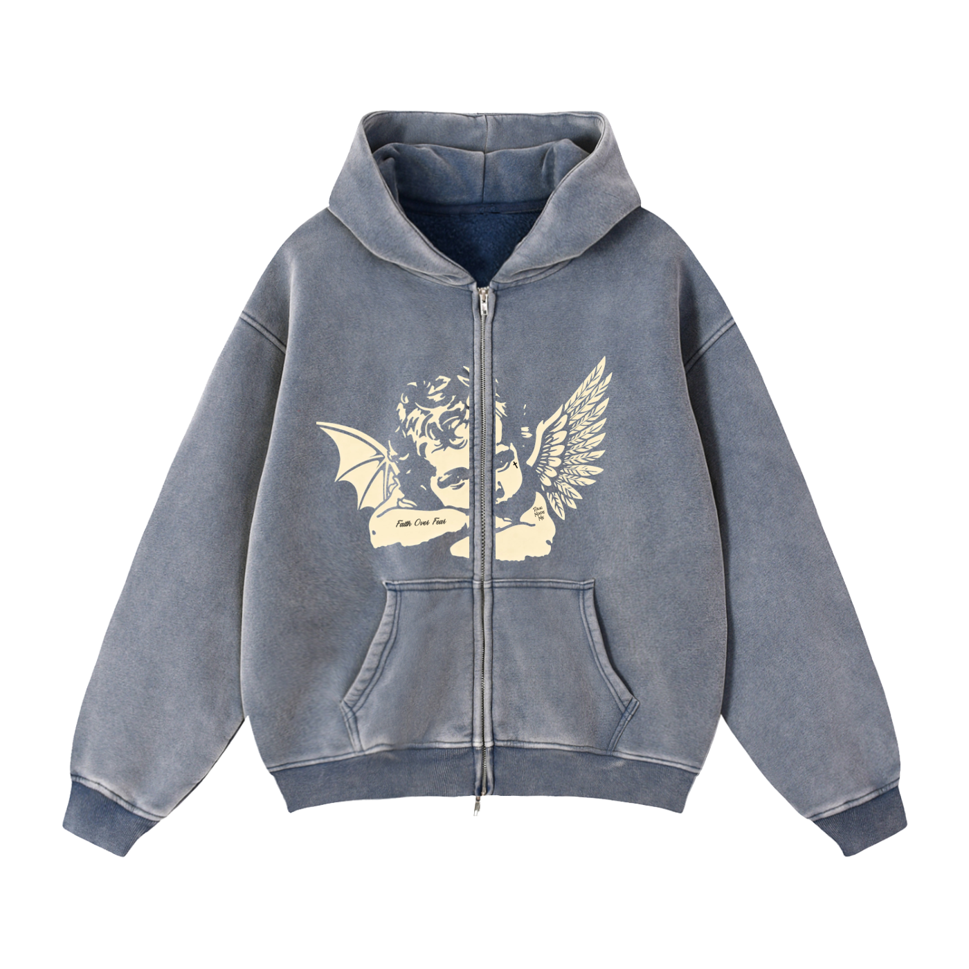 HELLBABY - RED Relic” Zip Hoodie