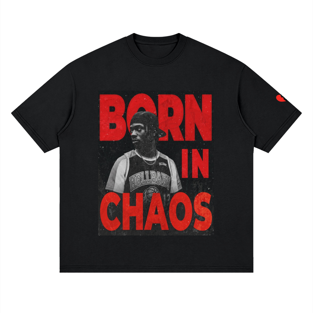HELLBABY Streetwear Loose Drop Shoulder T-Shirt