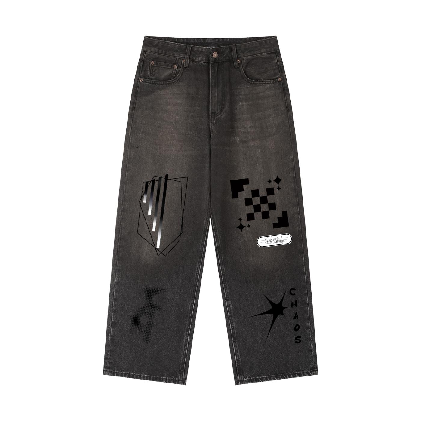 HELLBABY — Static Remains Denim Jeans