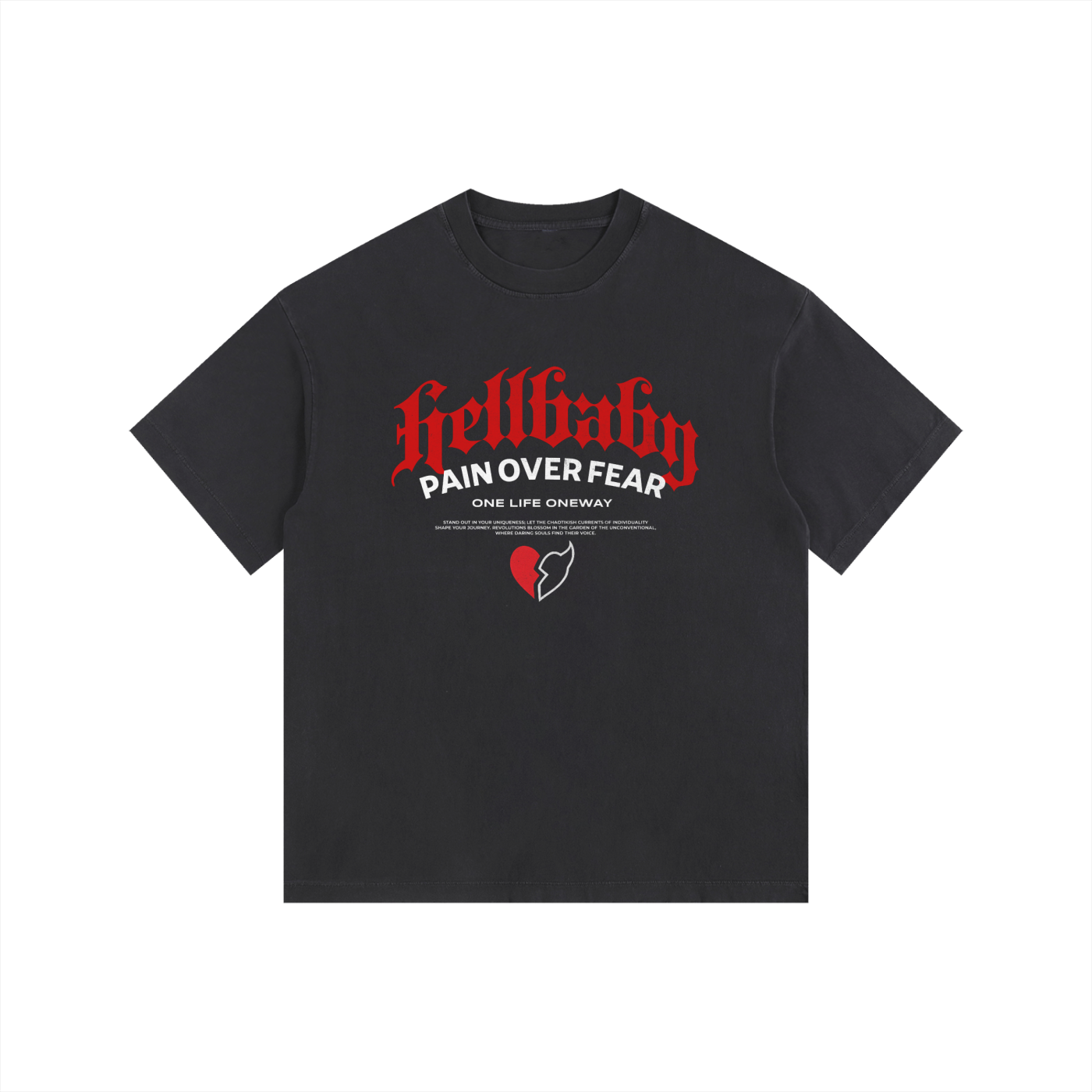 HELLBAY - Pain Over Fear” Vintage Tee