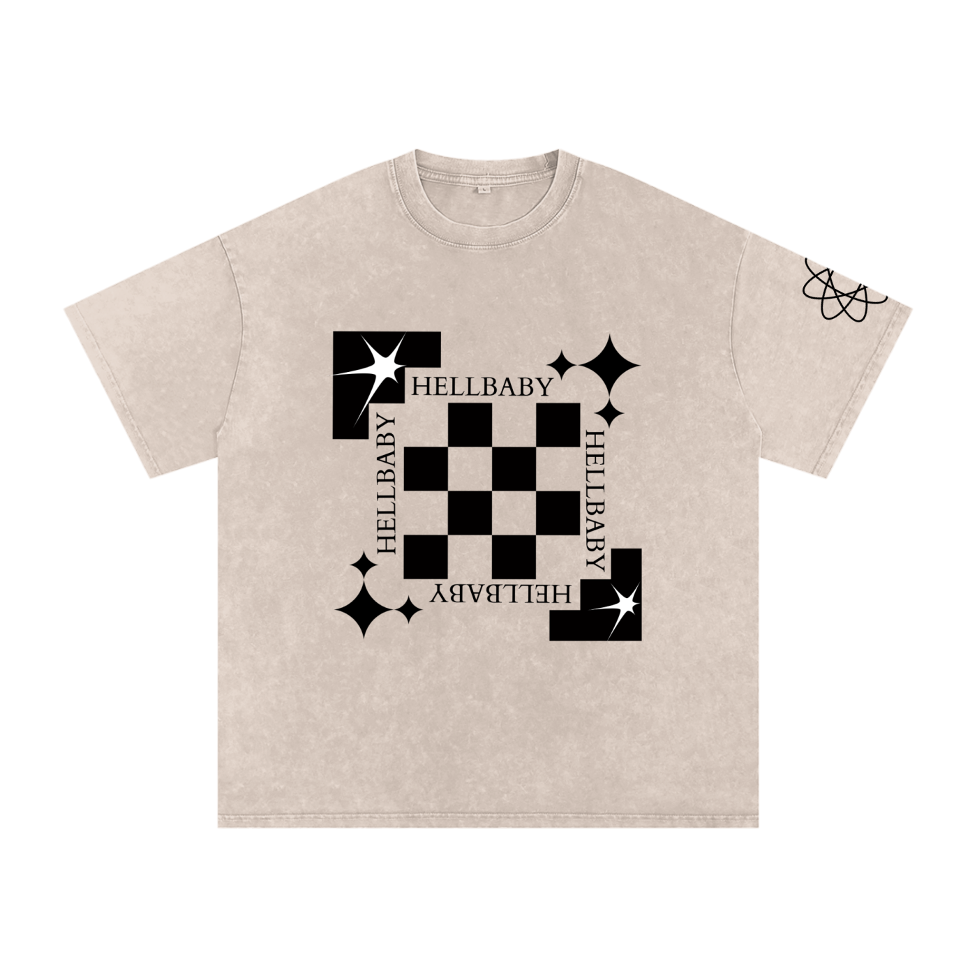 HELLBABY – No Random Squares Oversized T-Shirt