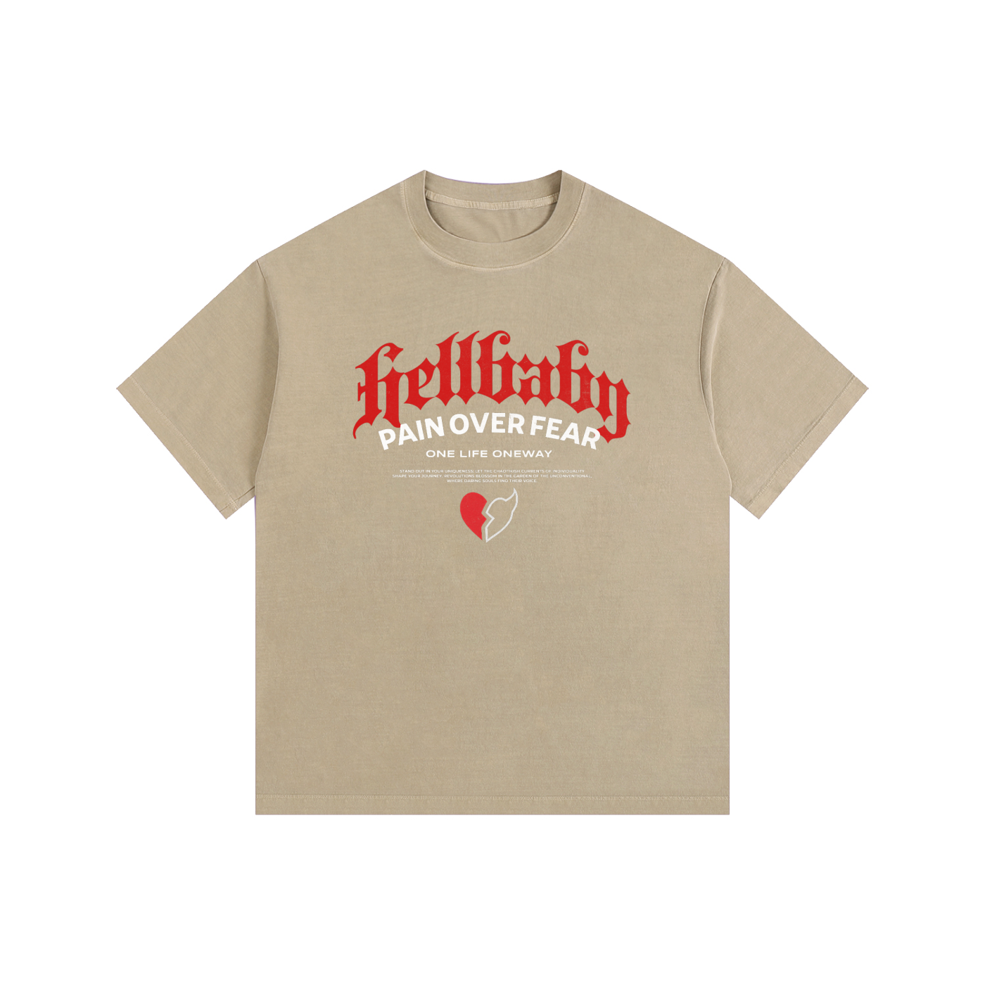 HELLBAY - Pain Over Fear” Vintage Tee
