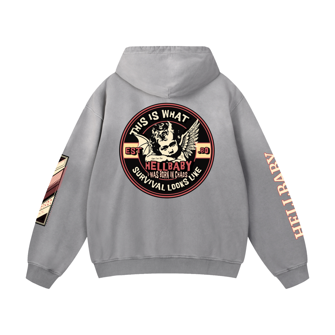 HELLBABY “Survival Looks Like This” Heavyweight Hoodie