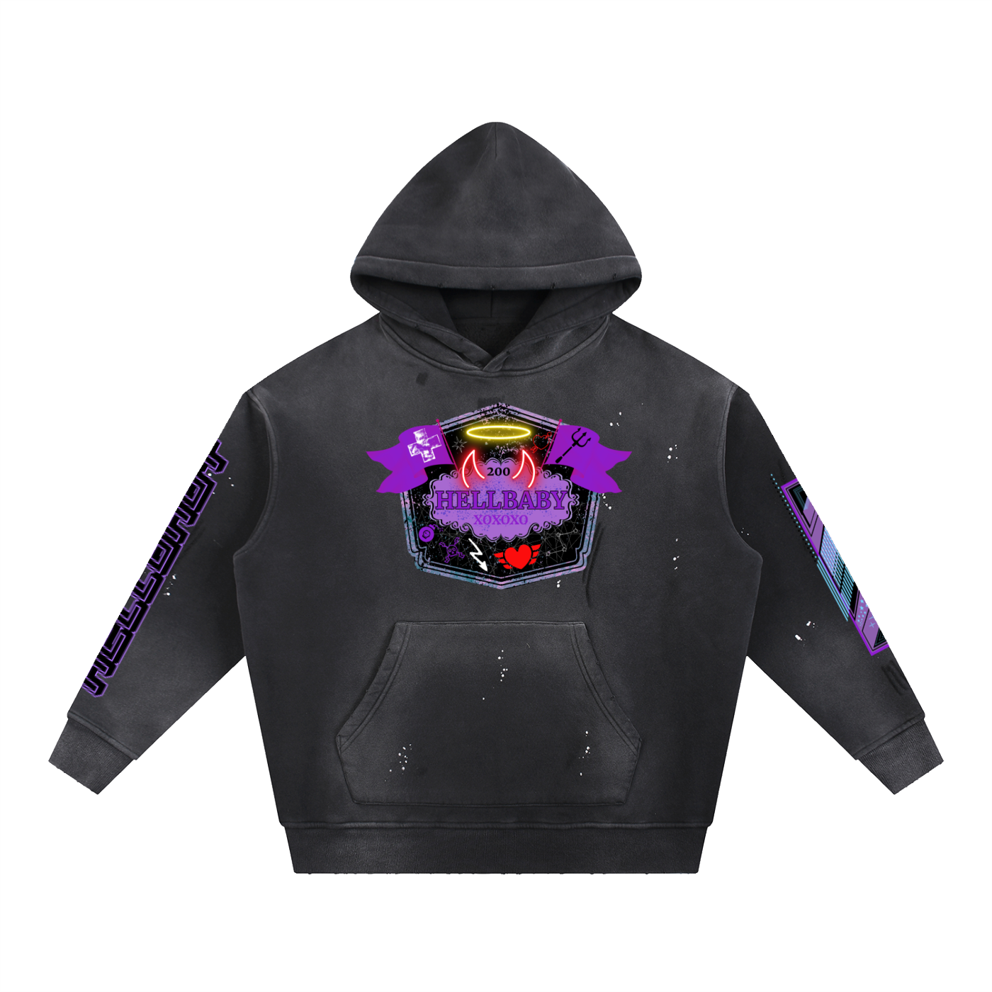 HELLBABY - “Heaven Cracked / Halo Intact” Hoodie“