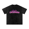 HELLBABY - Violet Burn” Snow-Washed Tee
