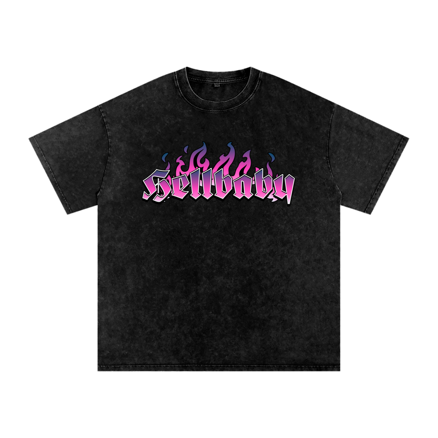 HELLBABY - Violet Burn” Snow-Washed Tee