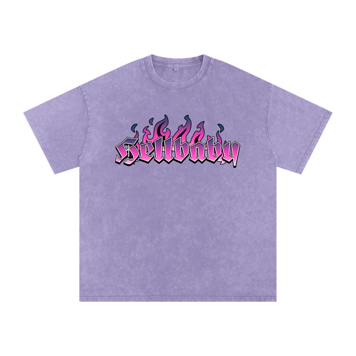 HELLBABY - Violet Burn” Snow-Washed Tee