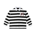 HELLBABY - CHAOS WITH GOOD POSTURE  Stripe Polo Shirt