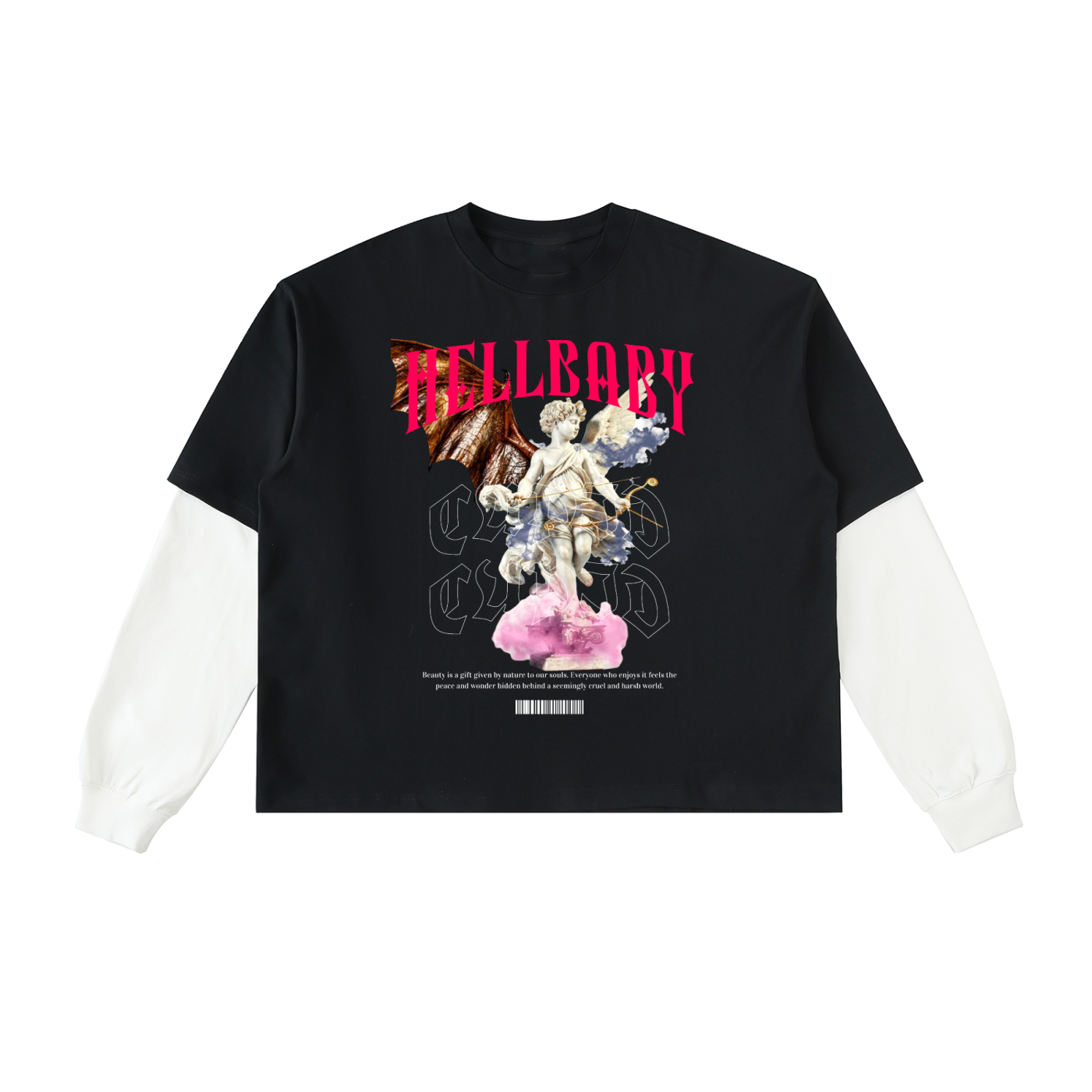 HELLBABY - Cupid in Chaos” Layered Tee